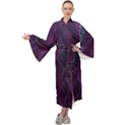 Feather Maxi Velour Kimono View1