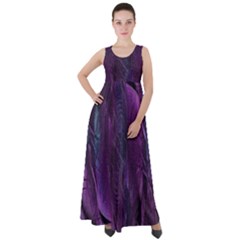 Feather Empire Waist Velour Maxi Dress by artworkshop