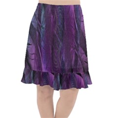 Feather Fishtail Chiffon Skirt