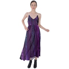 Feather Tie Back Maxi Dress by artworkshop