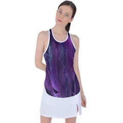 Feather Racer Back Mesh Tank Top by artworkshop