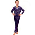 Feather Kid s Satin Long Sleeve Pajamas Set View1