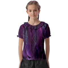 Feather Kids  Frill Chiffon Blouse by artworkshop