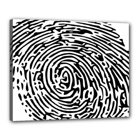 Fingerprint Canvas 20  X 16  (stretched) by artworkshop