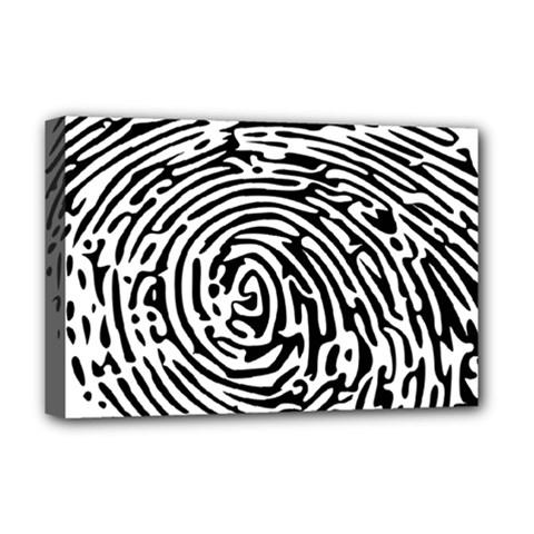 Fingerprint Deluxe Canvas 18  X 12  (stretched) by artworkshop