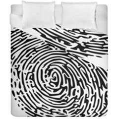 Fingerprint Duvet Cover Double Side (california King Size) by artworkshop