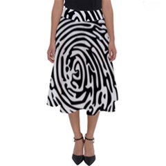 Fingerprint Perfect Length Midi Skirt by artworkshop