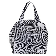 Fingerprint Boxy Hand Bag by artworkshop