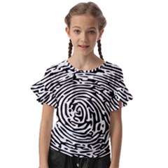 Fingerprint Kids  Cut Out Flutter Sleeves