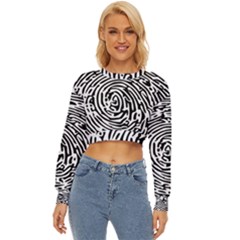 Fingerprint Lightweight Long Sleeve Sweatshirt