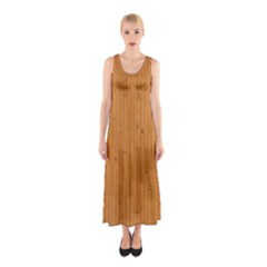 Hardwood Vertical Sleeveless Maxi Dress by artworkshop