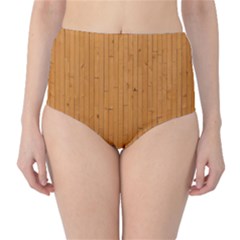 Hardwood Vertical Classic High-waist Bikini Bottoms by artworkshop