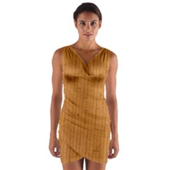 Hardwood Vertical Wrap Front Bodycon Dress by artworkshop