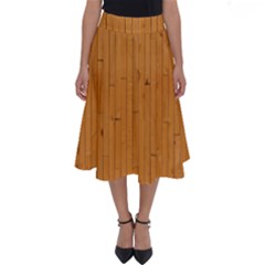 Hardwood Vertical Perfect Length Midi Skirt by artworkshop