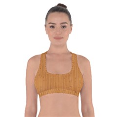 Hardwood Vertical Cross Back Sports Bra by artworkshop