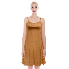 Hardwood Vertical Spaghetti Strap Velvet Dress by artworkshop