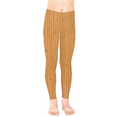 Hardwood Vertical Kids  Leggings by artworkshop