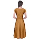 Hardwood Vertical Cap Sleeve Wrap Front Dress View2