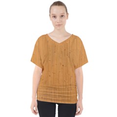 Hardwood Vertical V-neck Dolman Drape Top by artworkshop