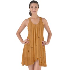 Hardwood Vertical Show Some Back Chiffon Dress by artworkshop