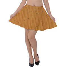 Hardwood Vertical Velvet Skater Skirt by artworkshop