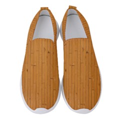 Hardwood Vertical Women s Slip On Sneakers by artworkshop