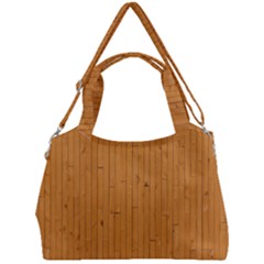 Hardwood Vertical Double Compartment Shoulder Bag