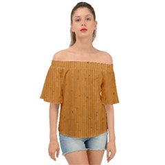 Hardwood Vertical Off Shoulder Short Sleeve Top by artworkshop