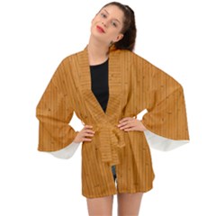 Hardwood Vertical Long Sleeve Kimono by artworkshop