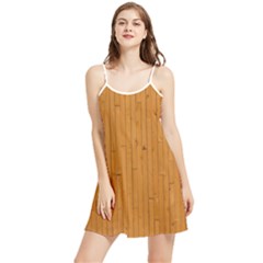 Hardwood Vertical Summer Frill Dress by artworkshop