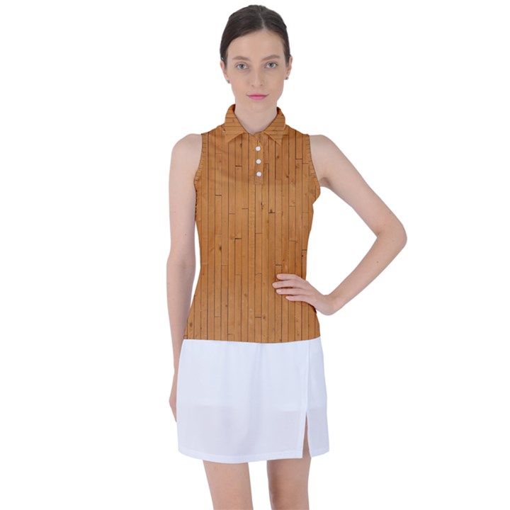 Hardwood Vertical Women s Sleeveless Polo Tee