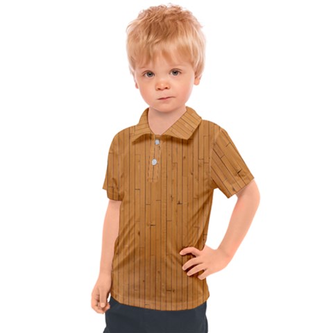 Hardwood Vertical Kids  Polo Tee by artworkshop