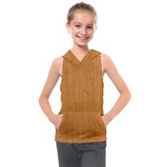 Hardwood Vertical Kids  Sleeveless Hoodie by artworkshop