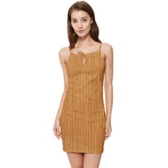 Hardwood Vertical Summer Tie Front Dress by artworkshop