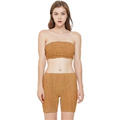 Hardwood Vertical Stretch Shorts And Tube Top Set by artworkshop