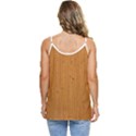 Hardwood Vertical Casual Spaghetti Strap Chiffon Top View4