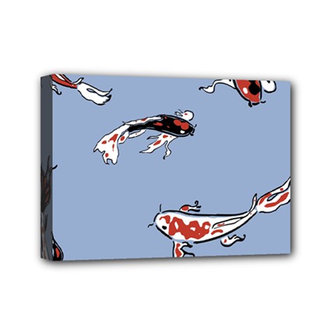 Fish Carp Koi Koi Mini Canvas 7  X 5  (stretched) by artworkshop