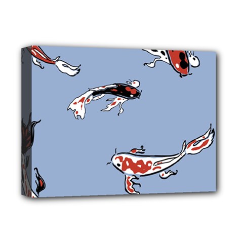 Fish Carp Koi Koi Deluxe Canvas 16  X 12  (stretched)  by artworkshop