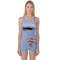 Fish Carp Koi Koi One Piece Boyleg Swimsuit by artworkshop