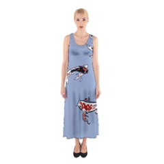 Fish Carp Koi Koi Sleeveless Maxi Dress by artworkshop