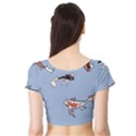 Fish Carp Koi Koi Short Sleeve Crop Top View2