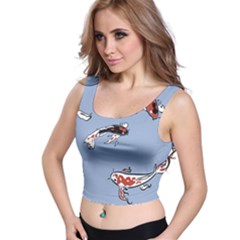 Fish Carp Koi Koi Crop Top by artworkshop