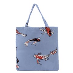 Fish Carp Koi Koi Grocery Tote Bag by artworkshop