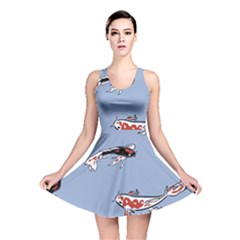 Fish Carp Koi Koi Reversible Skater Dress by artworkshop