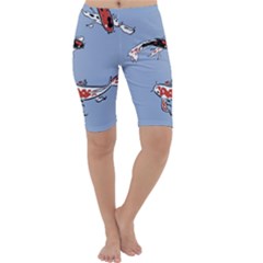 Fish Carp Koi Koi Cropped Leggings  by artworkshop