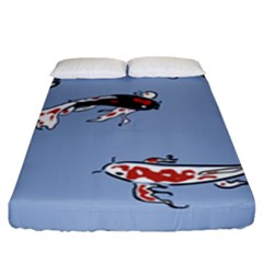 Fish Carp Koi Koi Fitted Sheet (king Size) by artworkshop