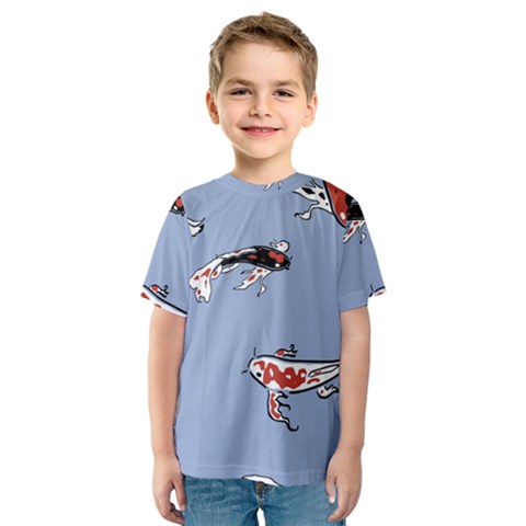 Fish Carp Koi Koi Kids  Sport Mesh Tee by artworkshop