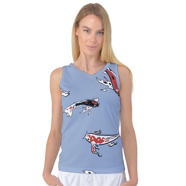 Fish Carp Koi Koi Women s Basketball Tank Top