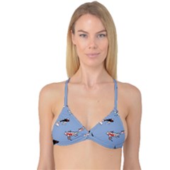 Fish Carp Koi Koi Reversible Tri Bikini Top by artworkshop