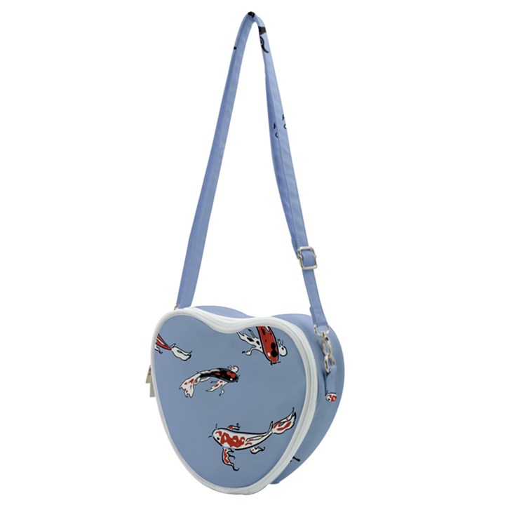 Fish Carp Koi Koi Heart Shoulder Bag